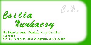 csilla munkacsy business card
